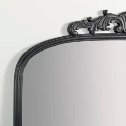 Black Ornate Scroll Bordeaux Wood Mirror-Kirkland's Home Online