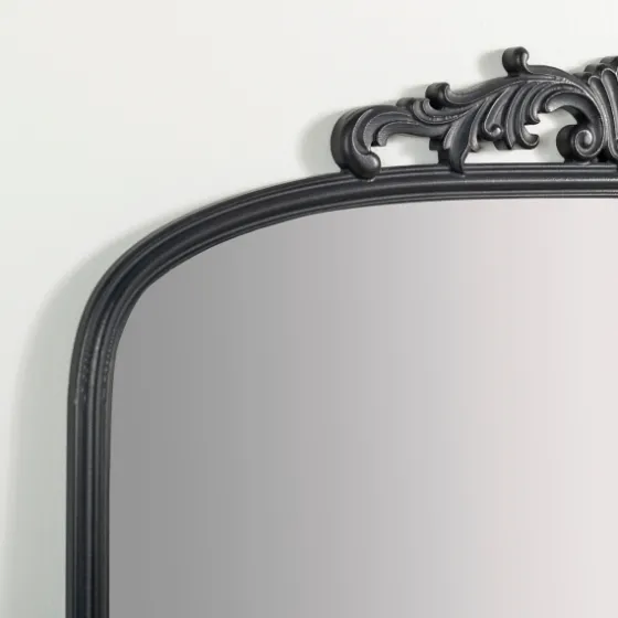 Black Ornate Scroll Bordeaux Wood Mirror-Kirkland's Home Online