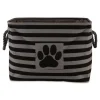 Black Paw Patch Stripe Rectangle Pet Basket-Kirkland's Home Flash Sale