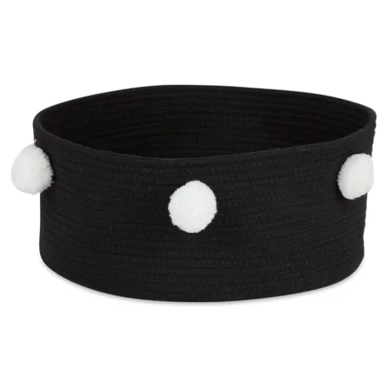 Black Pet Bin Pom Pom Storage Basket-Kirkland's Home Outlet