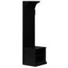 Black Pine Wood Grooved Hall Tree-Kirkland's Home Online