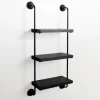 Black Pipe 3-Tier Wall Shelf-Kirkland's Home Discount