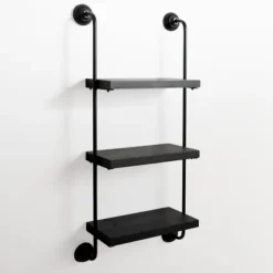 Black Pipe 3-Tier Wall Shelf-Kirkland's Home Discount