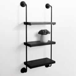Black Pipe 3-Tier Wall Shelf-Kirkland's Home Discount