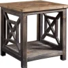Black Reclaimed Fir Wood Accent Table-Kirkland's Home Sale