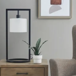 Black Rectangle Hanging Shade Table Lamp-Kirkland's Home Clearance