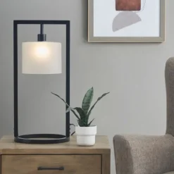Black Rectangle Hanging Shade Table Lamp-Kirkland's Home Clearance