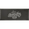 Black Retro Wash And Fold Floor Mat, 24X60-Kirkland's Home Hot