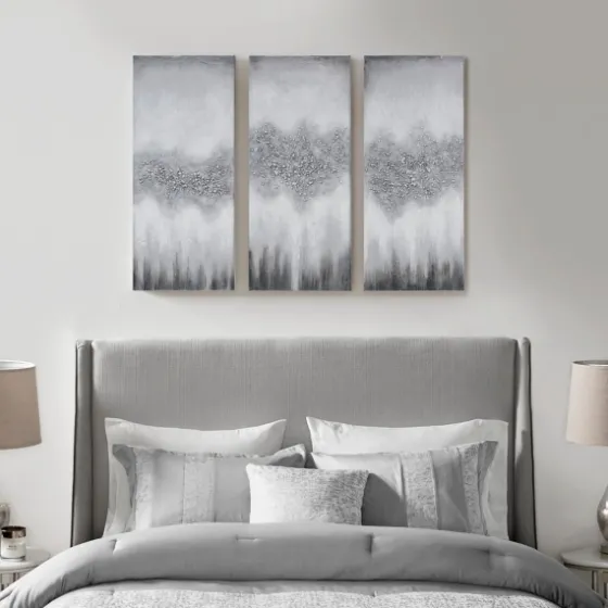 Black Rock Stone Canvas Art Prints, Set Of 3-Kirkland's Home Cheap