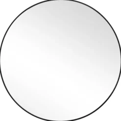 Black Round Simple Frame Large Wall Mirror-Kirkland's Home Hot