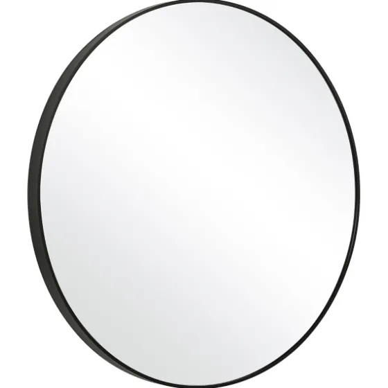 Black Round Simple Frame Large Wall Mirror-Kirkland's Home Hot
