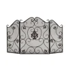 Black Scroll And Medallion Metal Fireplace Screen-Kirkland's Home Cheap