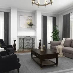 Black Scroll Work Metal Fireplace Screen-Kirkland's Home Hot
