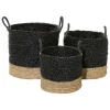 Black Sea Grass Baskets, Set Of 3-Kirkland's Home Best