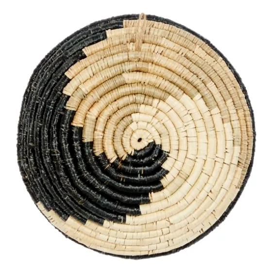 Black Seagrass Swirl 3-Pc. Wall Plaque Set-Kirkland's Home Online