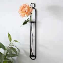 Black Singular Glass Wall Budvase-Kirkland's Home Store