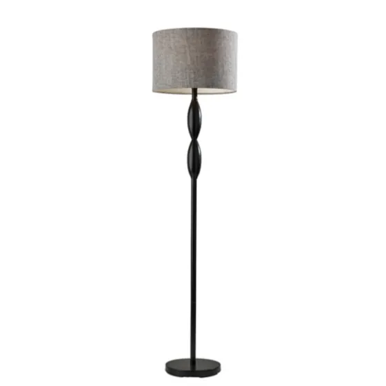 Black Slim Hourglass Floor Lamp-Kirkland's Home Fashion