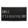 Black Smile It'S A Beautiful Day Wall Plaque-Kirkland's Home Cheap