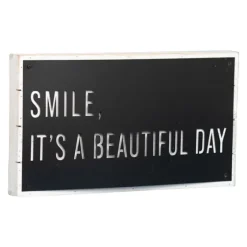 Black Smile It'S A Beautiful Day Wall Plaque-Kirkland's Home Cheap