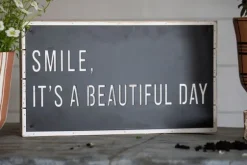 Black Smile It'S A Beautiful Day Wall Plaque-Kirkland's Home Cheap