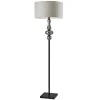 Black Smoked Mercury Glass Floor Lamp-Kirkland's Home Fashion