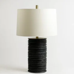 Black Stacked Textured Table Lamp-Kirkland's Home Hot