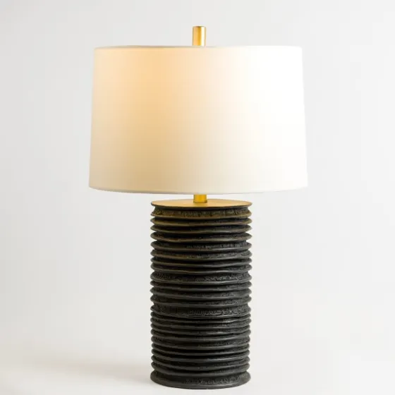 Black Stacked Textured Table Lamp-Kirkland's Home Hot