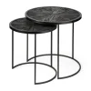 Black Starburst Nesting Accent Tables, Set Of 2-Kirkland's Home Best