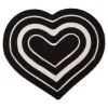 Black Striped Heart Pet Bowl Mat-Kirkland's Home Cheap