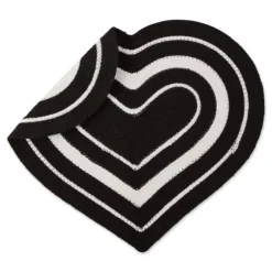 Black Striped Heart Pet Bowl Mat-Kirkland's Home Cheap