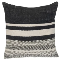 Black Transitional Stripe Pillow-Kirkland's Home New