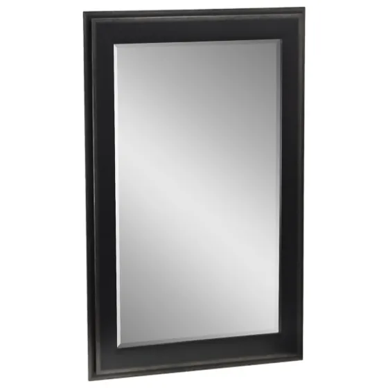 Black Two Step Beveled Frame Vanity Mirror-Kirkland's Home Fashion