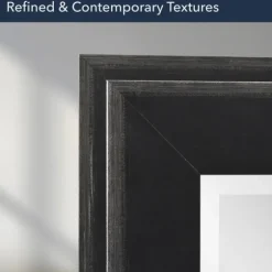 Black Two Step Beveled Frame Vanity Mirror-Kirkland's Home Fashion