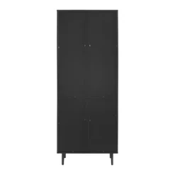 Black Two Tone Bookshelf With Hutch-Kirkland's Home Fashion
