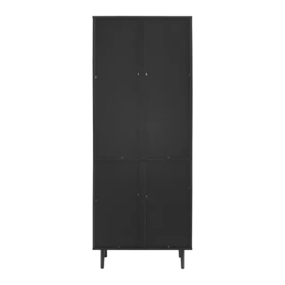 Black Two Tone Bookshelf With Hutch-Kirkland's Home Fashion