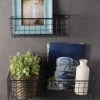 Black Wall Hanging Wire Baskets, Set Of 2-Kirkland's Home New