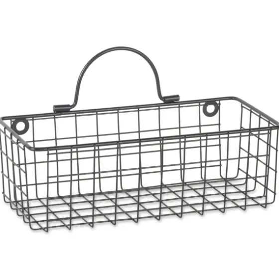 Black Wall Hanging Wire Baskets, Set Of 2-Kirkland's Home New