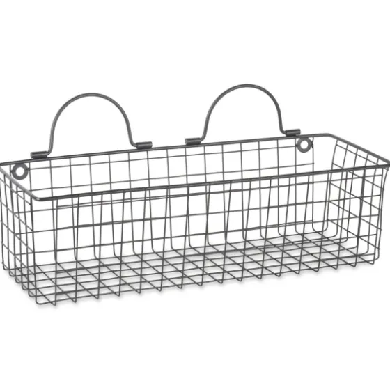 Black Wall Hanging Wire Baskets, Set Of 2-Kirkland's Home New