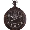 Black Weathered Iron Frame Round Wall Clock-Kirkland's Home Online