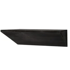 Black Wedge Wood Small Floating Shelf-Kirkland's Home Best