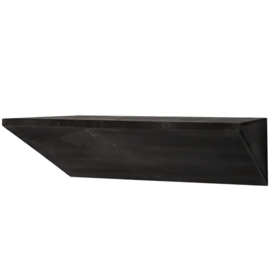 Black Wedge Wood Small Floating Shelf-Kirkland's Home Best