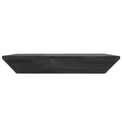 Black Wedge Wood Small Floating Shelf-Kirkland's Home Best
