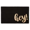 Black Whimsical Hey Doormat-Kirkland's Home Outlet