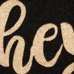 Black Whimsical Hey Doormat-Kirkland's Home Outlet