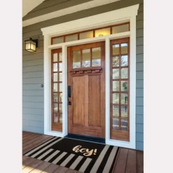 Black Whimsical Hey Doormat-Kirkland's Home Outlet