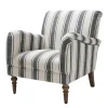 Black White Carved Slope Stripe Accent Chair-Kirkland's Home Cheap