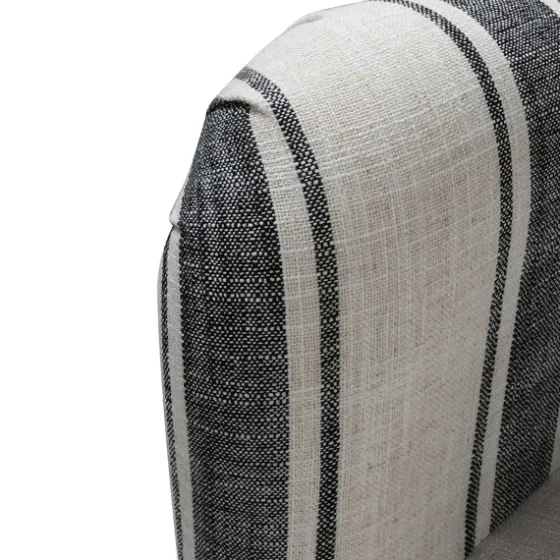 Black White Carved Slope Stripe Accent Chair-Kirkland's Home Cheap
