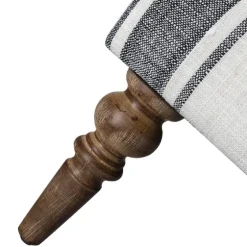 Black White Carved Slope Stripe Accent Chair-Kirkland's Home Cheap