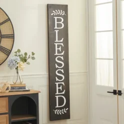 Black Wood Blessed Wall Plaque-Kirkland's Home Best Sale