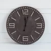 Black Wood Block Numbers Wall Clock-Kirkland's Home Best